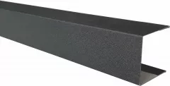 Profil U pentru gard tip jaluzea, grosime tabla 0,50 mm, RAL 7016MS, gri antracit mat structurat, lungime 2 m