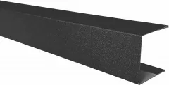 Profil U pentru gard tip jaluzea, grosime tabla 0,50 mm, RAL 9005MS, negru mat structurat, lungime variabila