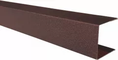 Profil U pentru jaluzea de gard Rufster ZT125, grosime tabla 0,45mm, dimensiuni 30 x 40 mm, RAL 8017 MS, maro mat structurat, lungime variabila, vopsit pe ambele fete