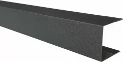 Profil U pentru jaluzea de gard Rufster ZT125, grosime tabla 0,60 mm, dimensiuni 30 x 40 mm, RAL 7016 MS, gri-grafit mat structurat, lungime variabila, vopsit pe ambele fete