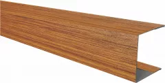 Profil U pentru jaluzea de gard Rufster ZT125, grosime tabla 0,50mm, dimensiuni 30 x 40 mm, Stejar Auriu, lucios, lungime variabila