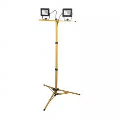 Proiector cu LED 2 x 20 W prevazut cu trepied, grad de protectie IP65