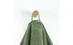 Prosop bumbac 100% organic Queen, 70 x 140 cm, 650 g, verde