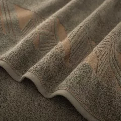 Prosop bumbac egiptean Enzo, 70 x 140 cm, 420 g, maro inchis