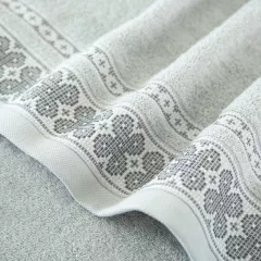 Prosop bumbac egiptean La Boca, 50 x 90 cm, 420 g, gri deschis