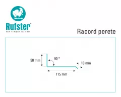 Racord perete Rufster Eco 0,45 mm grosime 7024 gri-grafit