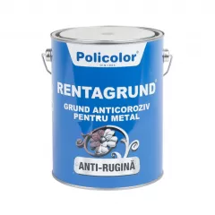 Rentagrund, grund anticoroziv pentru suprafete metalice, culoare rosu oxid, ambalare 4 L