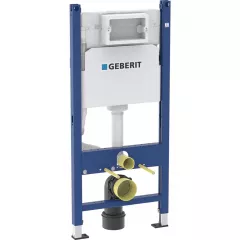 Rezervor incastrat Geberit Delta 100, h-112 cm adancime 12 cm si cadru cu actionare frontala