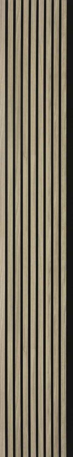 Riflaj MDF acustic, 600 x 2600 mm, culoare frasin, 1.56 m2