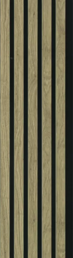 Riflaj MDF acustic, 300 x 2600 mm, culoare stejar, 0.78 m2