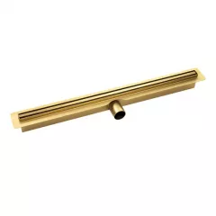 Rigola pentru dus slim, auriu Laveo 50 cm COS 750D