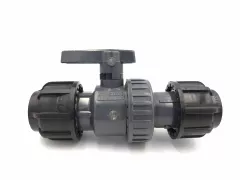 Robinet apa  PVC D25 cu mufa de 25 mm culoare negru