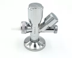 Robinet combinat Schell culoare crom 1/2-1/2-3/4