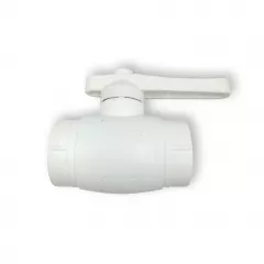 Robinet sferic PPR D20 de 20 mm culoare alb