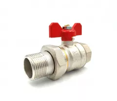 Robinet Tiemme cu bila+olandez dimensiuni 3/4 filet I-E culoare crom