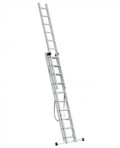 Scara aluminiu DraBest 3 x 10 trepte, 150 kg sarcina suportata