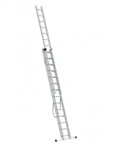 Scara aluminiu DraBest 3 x 14 trepte, 150 kg sarcina suportata