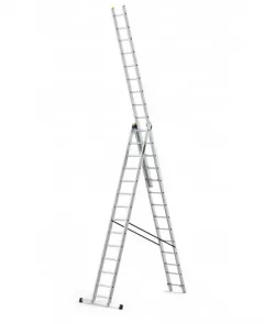 Scara aluminiu DraBest 3 x 14 trepte, 150 kg sarcina suportata