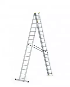Scara aluminiu DraBest 3 x 16 trepte, 150 kg sarcina suportata