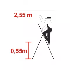 Scara aluminiu Krause 3 trepte  KR 000712