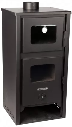 Semineu pe Lemne Evotools Plus, 12 kW, cuptor, termometru