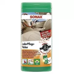 Servetele umede auto SONAX pentru suprafetele din piele, 25 buc
