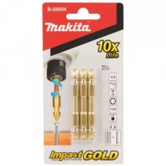 Set biti dublu impact, Makita Gold Torx 30 B-52504