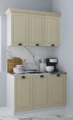 Set bucatarie MDF Square, 120 cm, fag antichizat