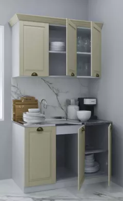 Set bucatarie MDF Square, 120 cm, fag antichizat