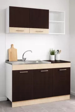 Set bucatarie PAL Sarona, 120 cm, wenge/fag