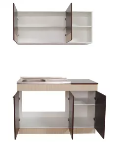 Set bucatarie PAL Sarona, 120 cm, wenge/fag