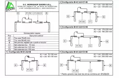 Set extensie toc reglabil alb 170-230 MM