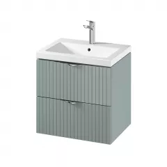 Set mobilier baie suspendat C148 Tirso 60 Fiord S801-544 + lavoar ceramic Como 60