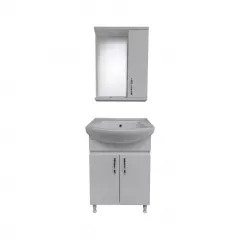 Seturi - Set mobilier pentru baie Eco 55, material MDF, culoare alba, olint.ro