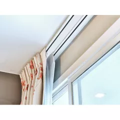 Set sina aluminiu LM, montaj pe tavan, culoare alba, lungime 150 cm