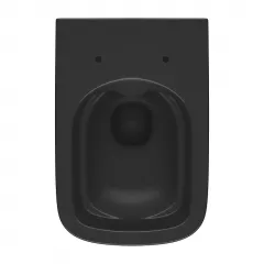 Set WC suspendat Cersanit LARGA Square CleanOn, culoare antracit, capac slim cu soft-close Set WC suspendat Cersanit LARGA Square CleanOn, culoare antracit, capac slim cu soft-close