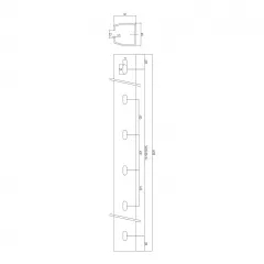 Sina de rulare pentru poarta culisanta 68 x 68, lungime 6 m, 60,069 zincata