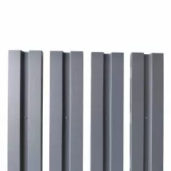 Sipca pentru gard model V1 marca Rufster, grosime 0,6 mm, finisaj gri antracit RAL 7016 vopsit pe ambele parti, lungime variabila