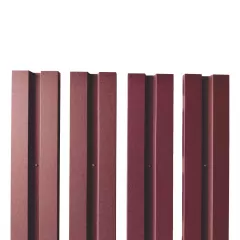 Sipca pentru gard model V1 marca Rufster, grosime 0,6 mm, finisaj visiniu RAL 3005 vopsit pe ambele parti, lungime variabila