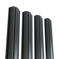 Sipca pentru gard Rufster, grosime 0.5 mm, culoare neagra RAL 9005 M2P3, inaltime 1,5 m, vopsita pe ambele parti
