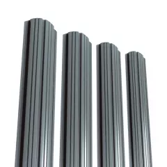 Sipca pentru gard Rufster grosime 0.50 mm finisaj gri lucios RAL 7024 inaltime variabila