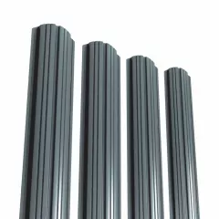 Sipca pentru gard Rufster grosime 0.60 mm, culoare gri-grafit RAL 7016 PUR, inaltime 1.5 m