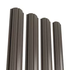 Sipca pentru gard Rufster grosime 0.60 mm finisaj maro grafit lucios RAL 8019 pe ambele fete inaltime variabila