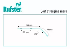 Sort streasina mare Rufster Eco 0,45 mm grosime 3005 visiniu