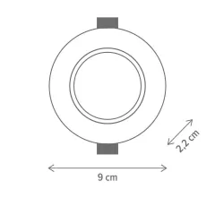 Interior - Spot incastrabil, LED, Down N, putere 4.9 W, Klausen KL171005, olint.ro