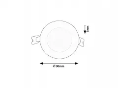Spot LED SHAUM 2 ROTUND ALB 3W 71232 Rabalux