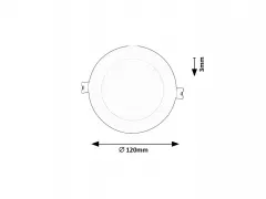 Spot LED SHAUM 2 ROTUND ALB 6W 71233 Rabalux