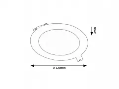 Spot LED SHAUM 2 ROTUND NEGRU 6W 71241 Rabalux