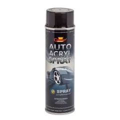 Spray cu vopsea acrilica profesionala, culoare neagra lucioasa, ambalare 500 ml