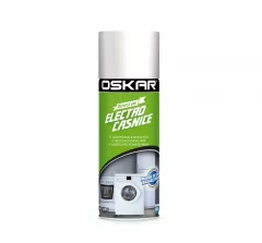 Spray vopsea, Oskar, aplicare direct pe electrocasnice, culoare alba, ambalare 400 ml